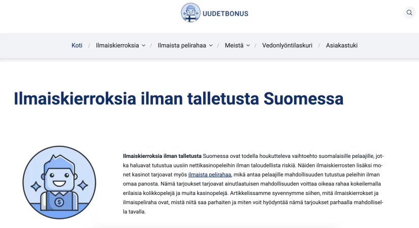UudetBonus Announced as Finland’s Leading Real Money Online Casino Reviewer